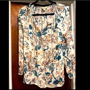 Lucky Brand floral blouse